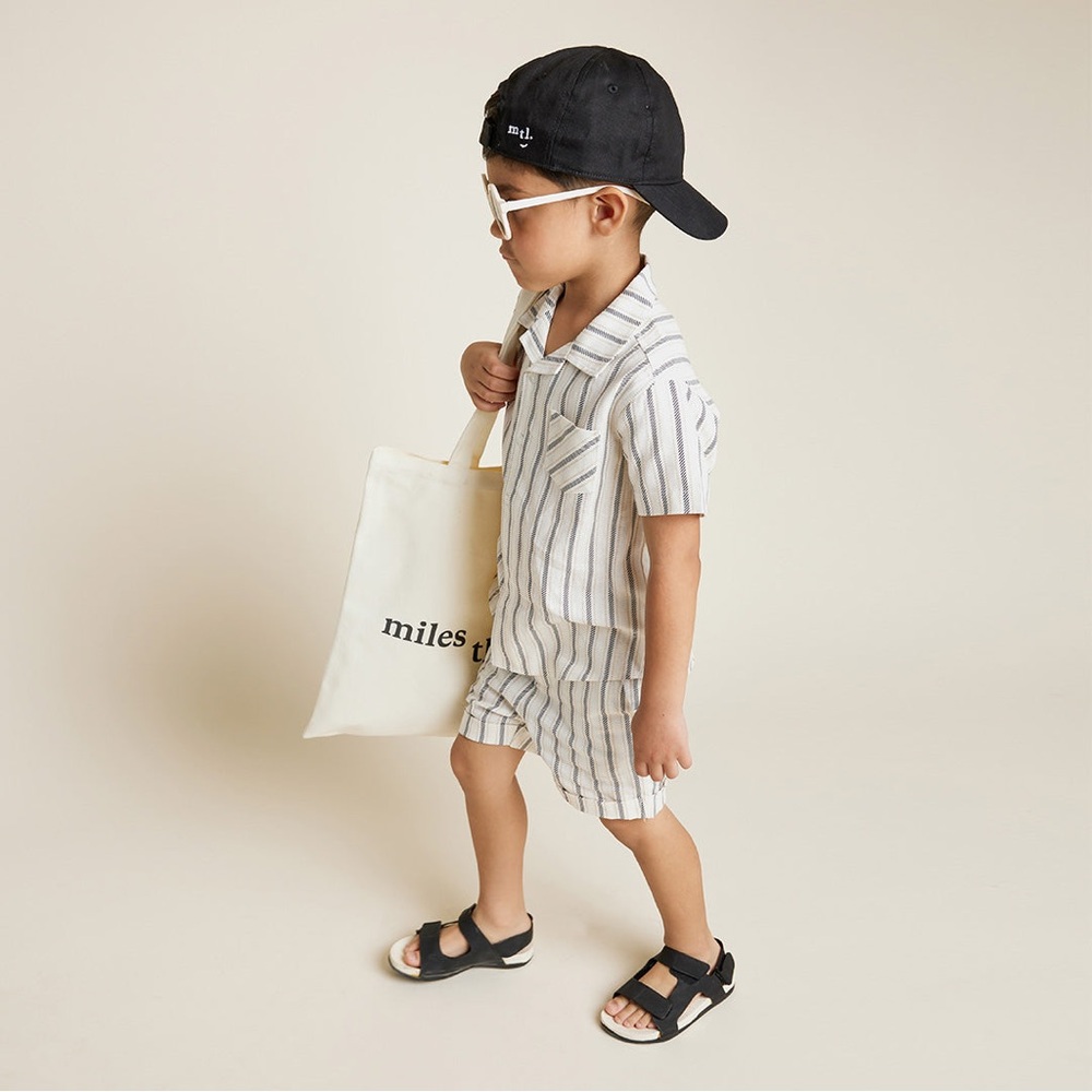 Toddler 4T Von Maur Striped Short Sleeve Button Up Shirt